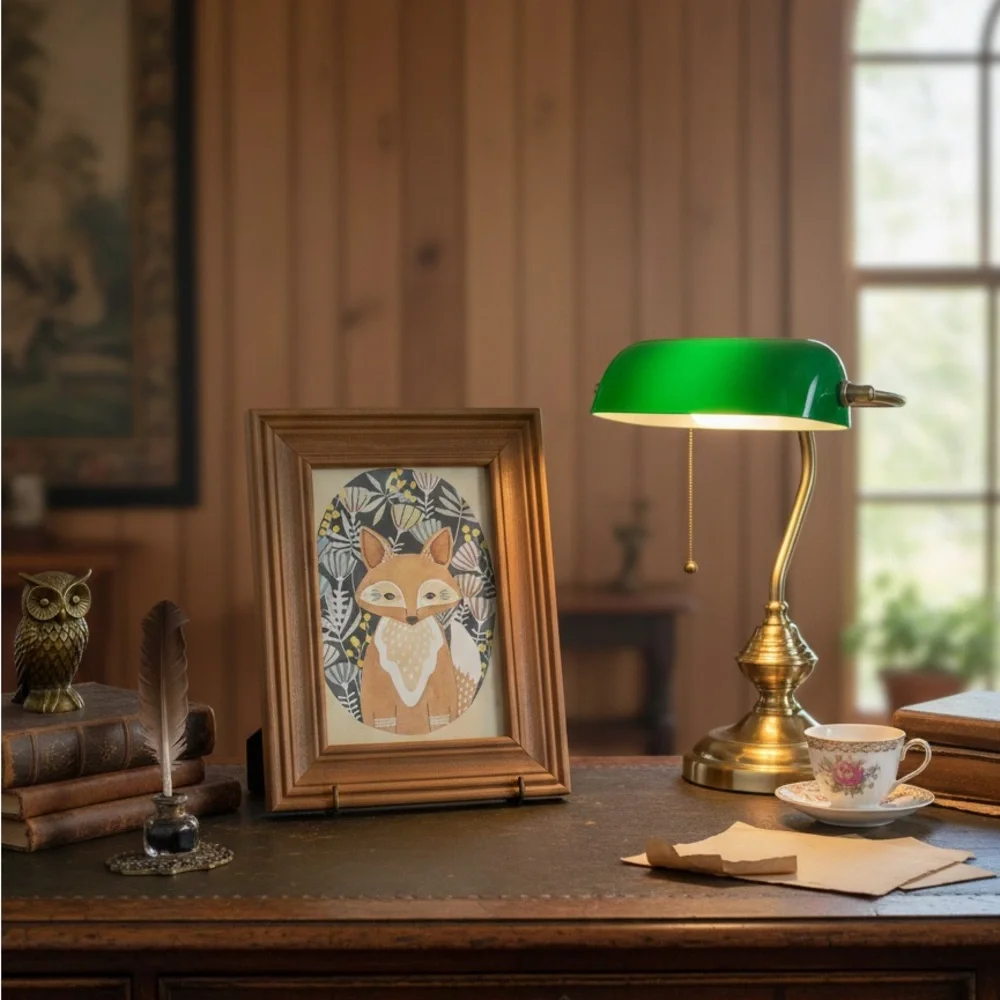Woodland Fox Art in Solid Wood Frame | Home Decor
